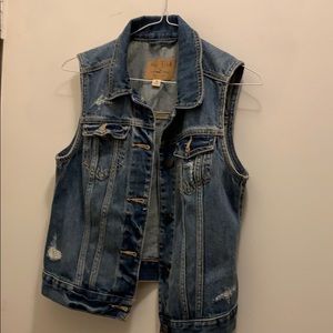 Selling a beautiful vest jean jacket.